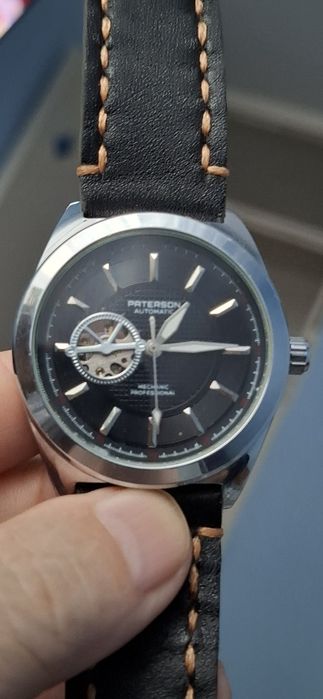 PATERSON automatic.Ceas de mînă bărbătesc cu curea din piele naturală