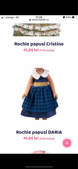 Hainute pentru papusi de 35/40 cm