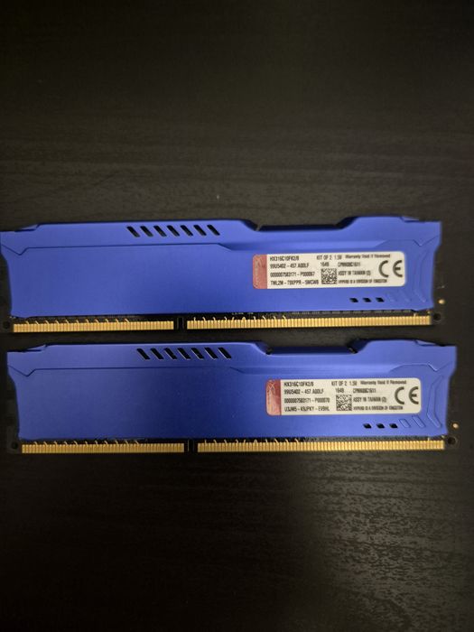 Kit memorie RAM HyperX Fury 8GB 2x4GB DDR3 1600
