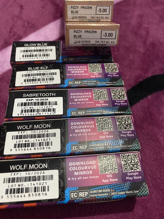 Lentile  diferite culori