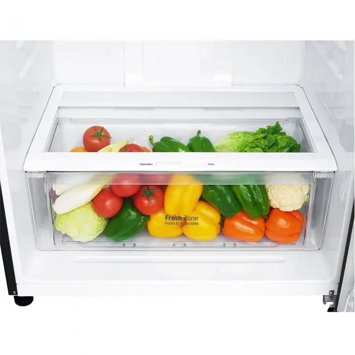 Frigider cu Doua Usi LG GTF744PZPED, No Frost, 509 l, H 180 cm, Clasa E, Argintiu