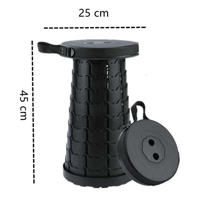 Преносим сгъваем телескопичен стол