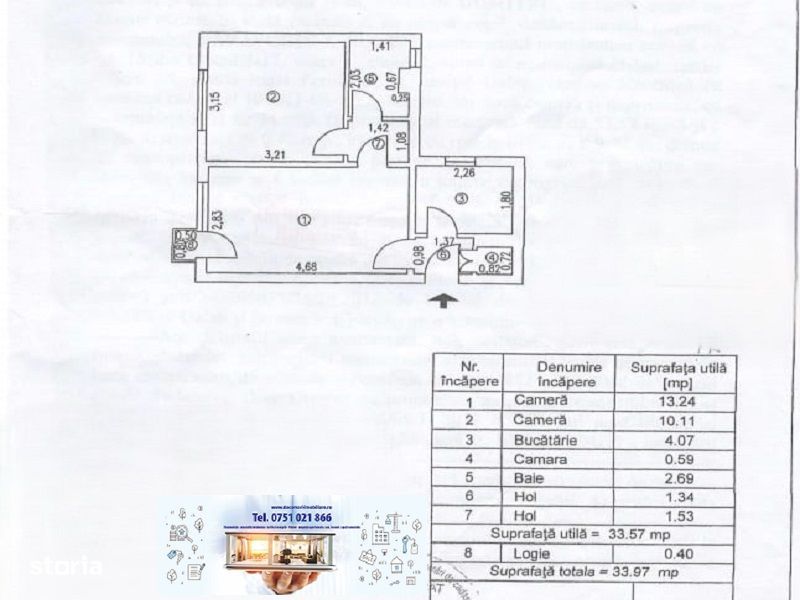 Apartament cu 2 camere în Micro 38, zona Școlii Nr. 31.