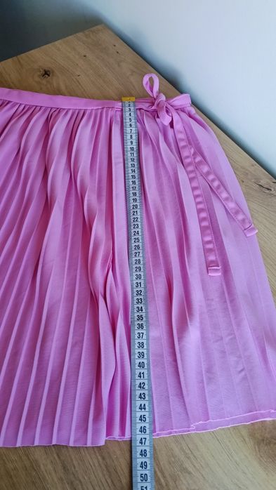 Fustă roz baby plisată OVS – talie elastică, midi M/L