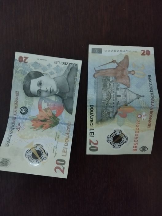 De vânzare 2 bancnote de 20 de lei