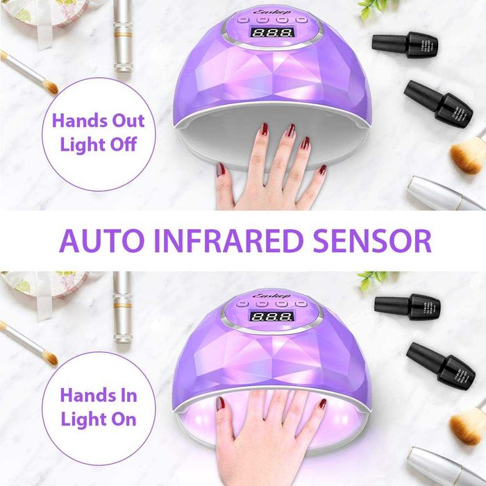 Професионална дизайнерска UV LED лампа за нокти Easkep F6 86W