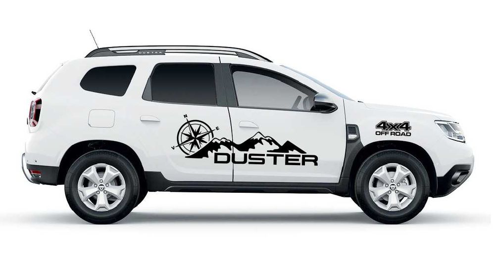 Stickere autocolante DACIA DUSTER Off Road 4x4 munti busola natura