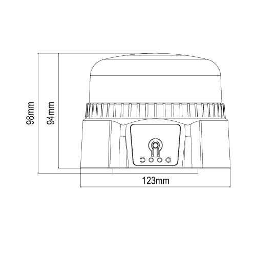 Мощен авариен буркан - акумулаторен с дистанционно и USB зареждане