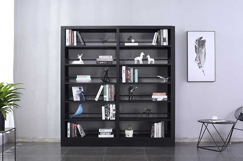 Металлический книжный стеллаж / Temir kitob stellaji javolari bilan.