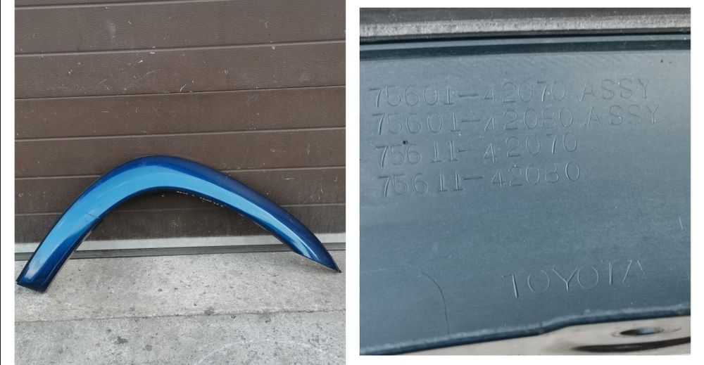 Flaps colțar ornament dreapta spate fata Toyota Rav 4 2 II 52150-42280