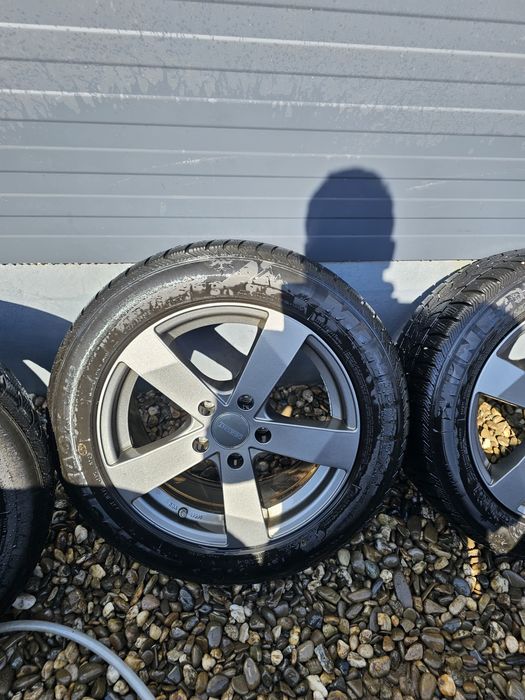 Jante Aliaj R17 5x120  cauciucuri 225 55 R17 ET42