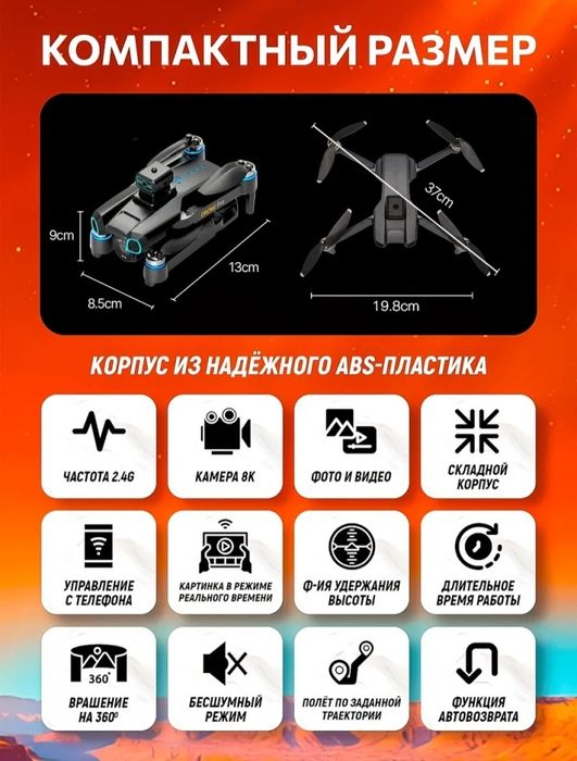 Электроника дрон с камерой GPS