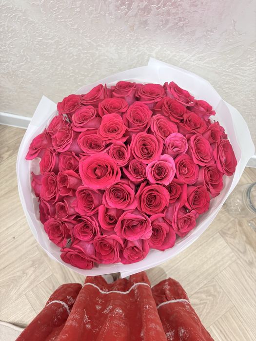 Свежий букет, 51шт розы