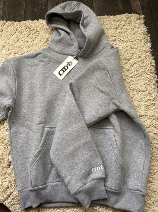 Сиво oversized hoodie cusbclo S размер