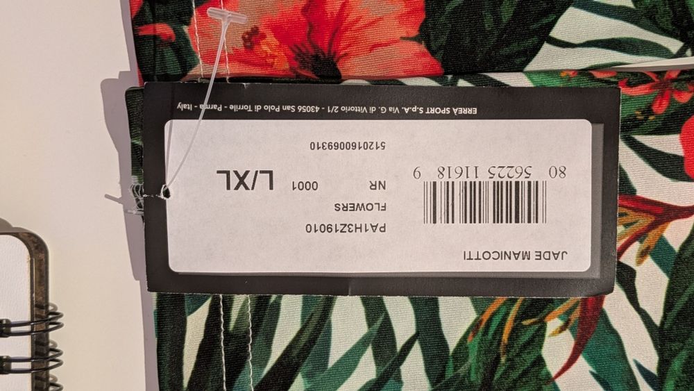 Mânecuțe/încălzitoare brațe model floral dama Errea mărime L/XL