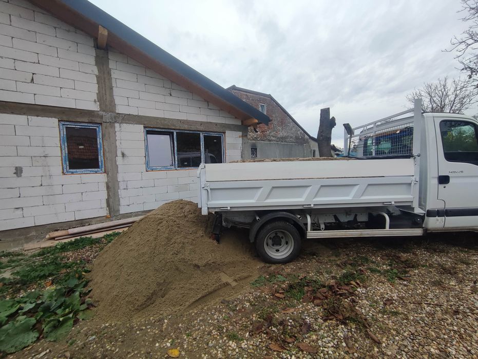 Nisip, pietriș, pământ, baligar