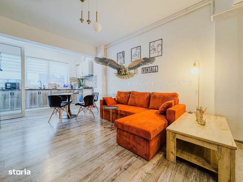 Bloc nou| Apartament renovat complet|2 camere/Baciu