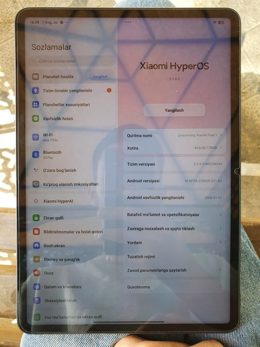 Xiaomi Pad 7 yengide