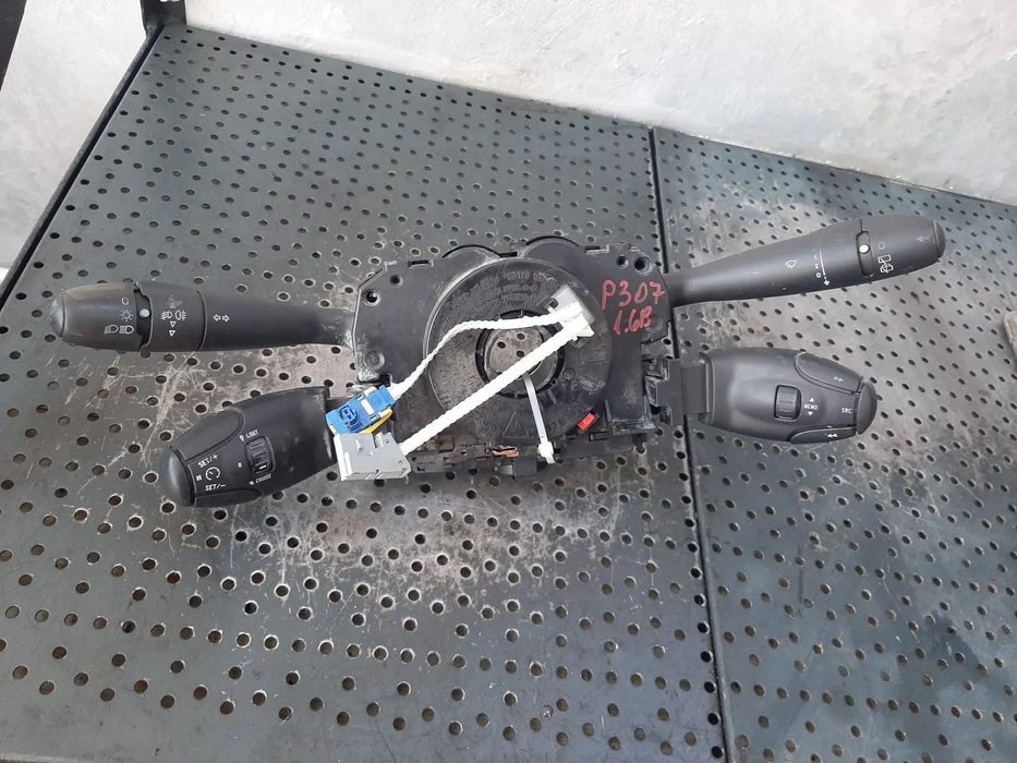 bloc manete semnalizare stergator parbriz tempomat spirala volan peugeot 307 96628729xt