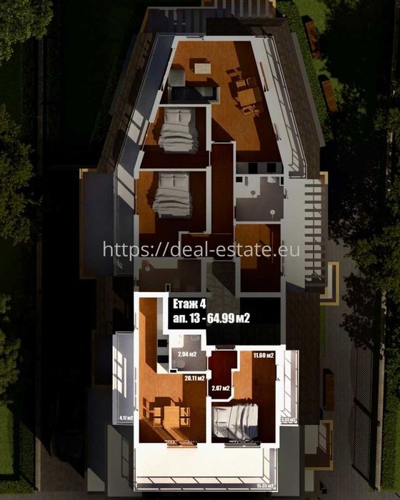 Продава се Двустаен апартамент в Благоевград, Широк център - 73 кв.м за 1101 €/кв.м - Снимка #1