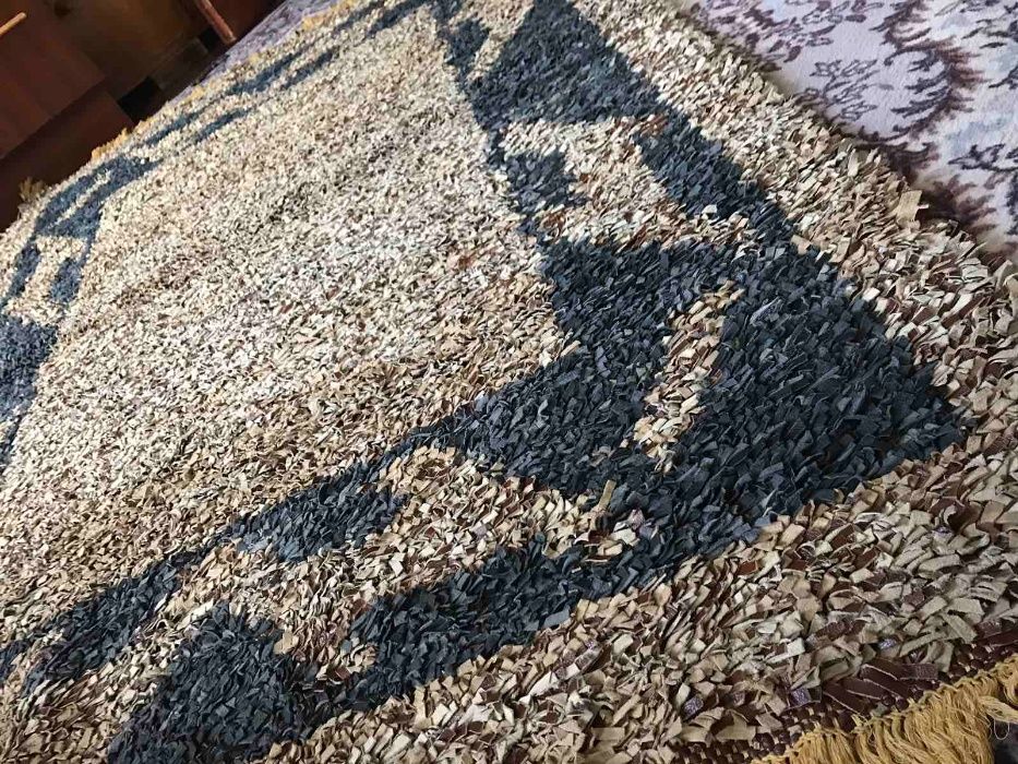 Рошав килим от естествена кожа - 150x205 см, различни цветове