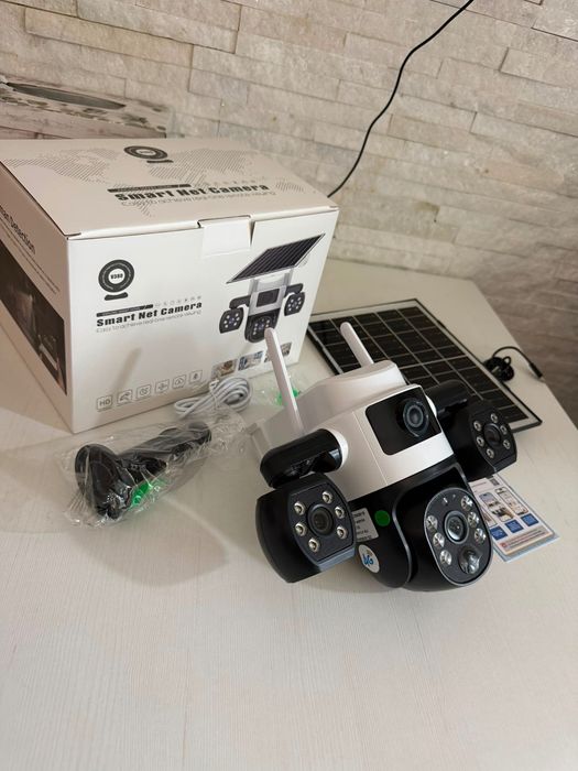 Camera video supraveghere 4G cu SIM si transmitere cu panou solar noua