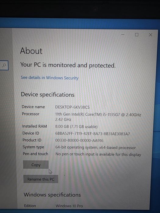 Lenovo Thinkpad E14 gen2 intel i5