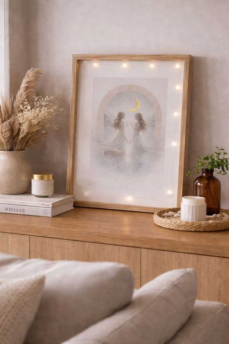 Ръчно изработени картини с лампички