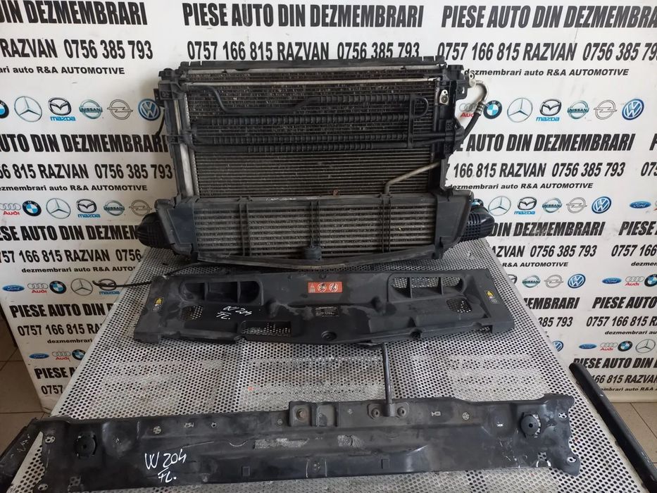 Grup Radiatoare Radiator Apa Clima Intercooler Termocupla Traversa Capota Trager Mercedes C Class W