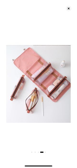 Geanta multifunctionala pentru cosmetice cu compartimente detasabile