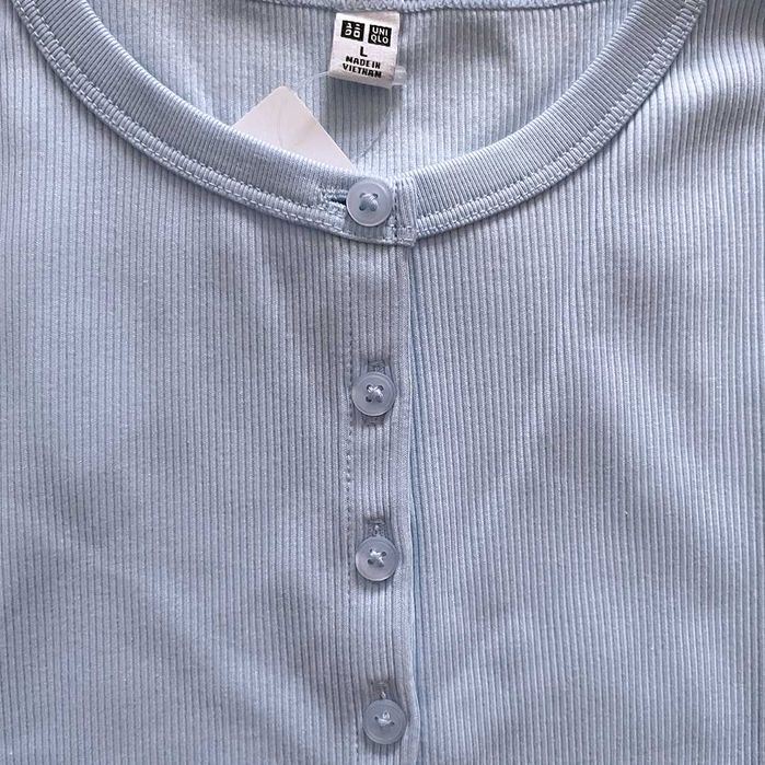Лонгслив Uniqlo в рубчик