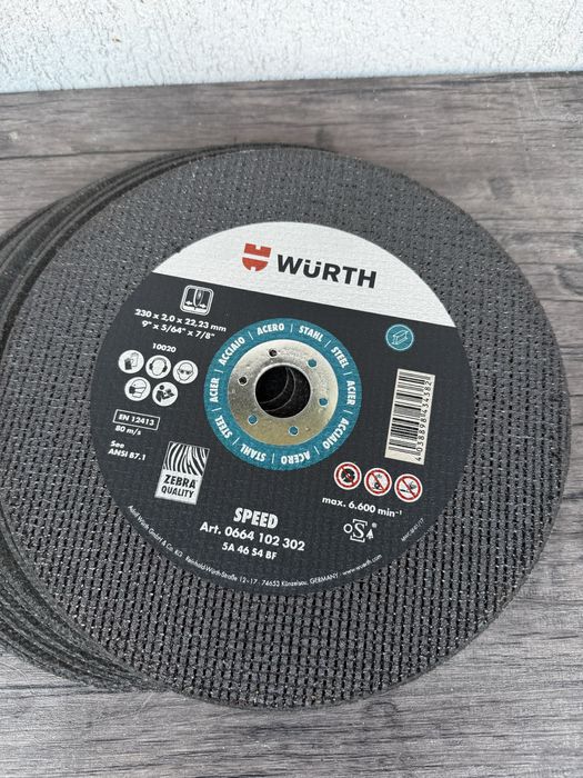 Disc / Panza Flex WURTH Speed 230x2.0x22.23 mm, otel!