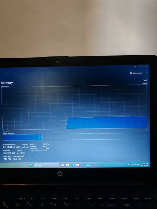 Laptop HP 15-db1100ny, 12gb ram, 1.5tb memorie, ryzen 5 3500u