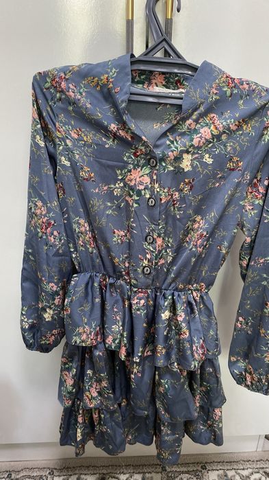 Женское платье велюровое