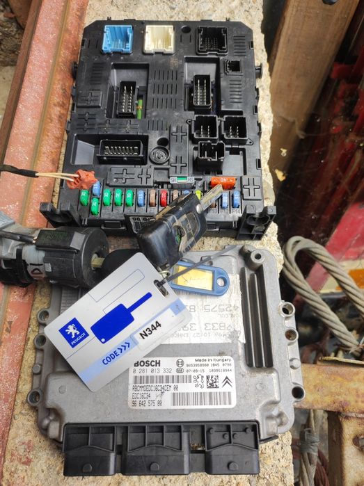 Компютър+BSI модул+ключ за Пежо-307,1.6HDI(фейслифт)