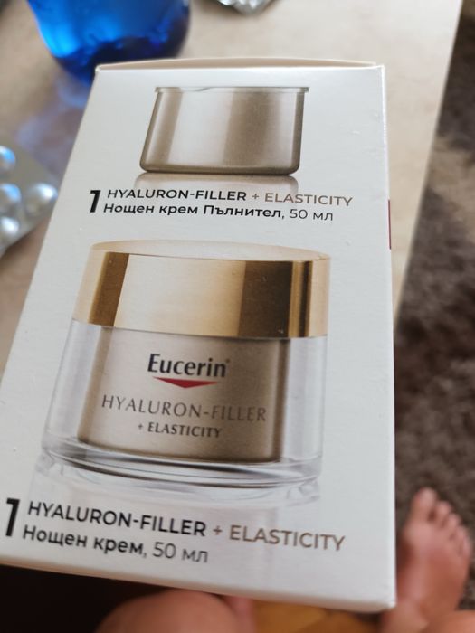 Нощен крем Eucerin + пълнител