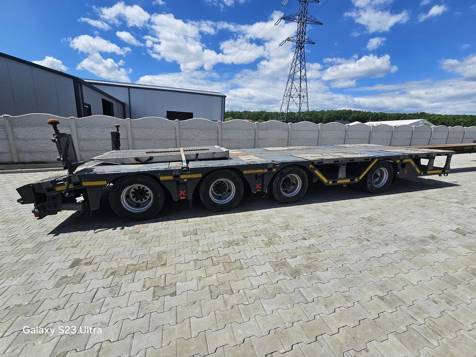 2021 low loader semitrailer Kassbohrer  4 axe , extensibil 7M