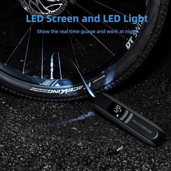 Скидка 30% Электрический велосипедный насос ROCKBROS