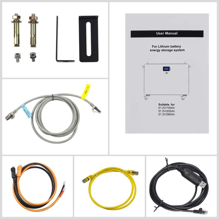 Lifepo4 15kw 300аh 51.2v 16S Батерия 15квч за фотоволтаична система