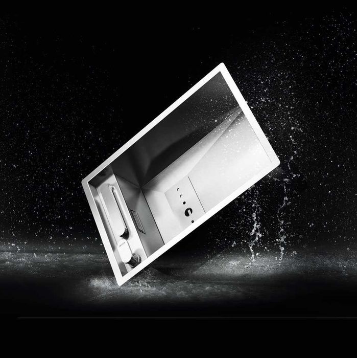 Chiuveta bucatarie inox CookingAid INVISIBLE 50R + baterie telescopica