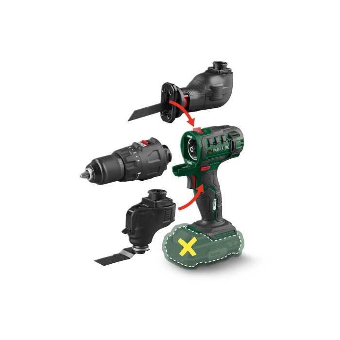 Нов Акумулаторен Многофункционален Инструмент 3в1 PARKSIDE