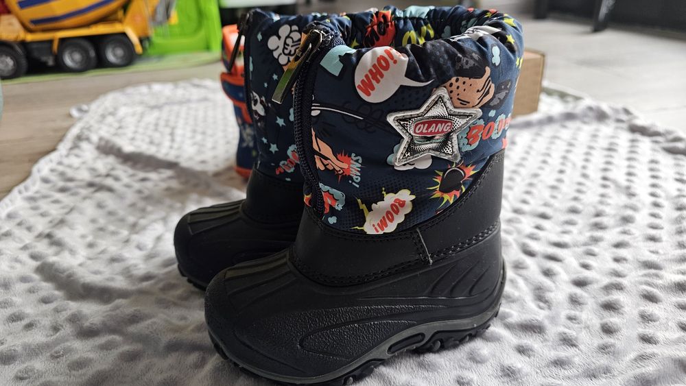 Cizme iarna bebe copiii zapada impermeabile Olang 21-22