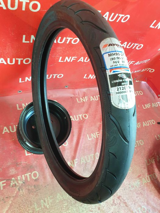 1 Anvelopa MOTO - 80/90/21 - AVON Cobra Chrome - NOUA - DOT 0622 !