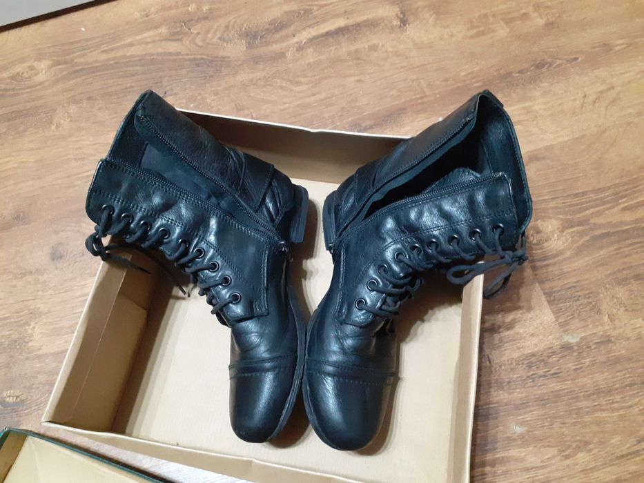 Cizme piele fete/dama marime 37-negre