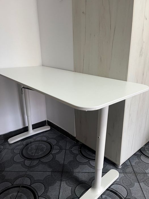 Birou IKEA BEKANT 160x80 cm – alb