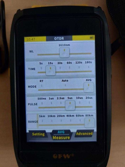 OTDR Mini OFW model FWT-100-D61A0 pentru masuratori FO nou