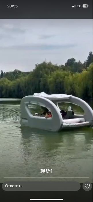 Надувной катамаран, катер, яхта