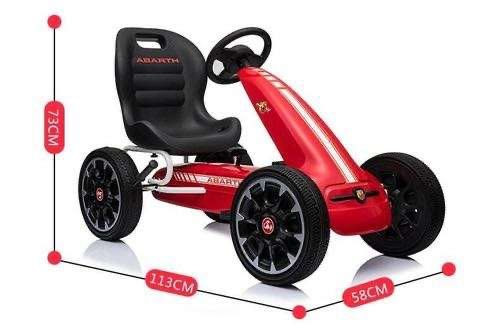 Детский веломобиль (педальный карт) спорт + игра с Abarth Motors
