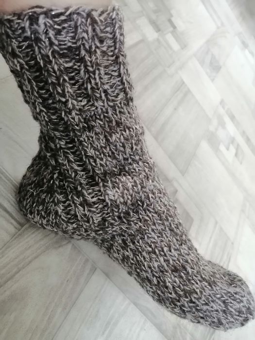 Носки шерстяные вязаные