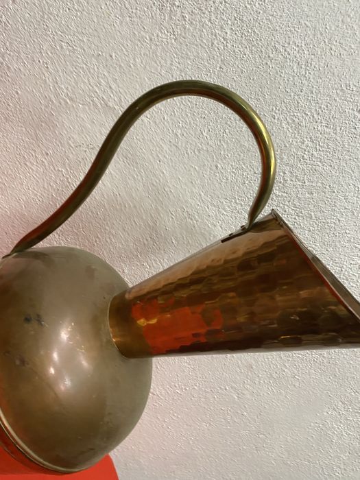 Огромна медна кана ваза ръчна изработка колекционерска